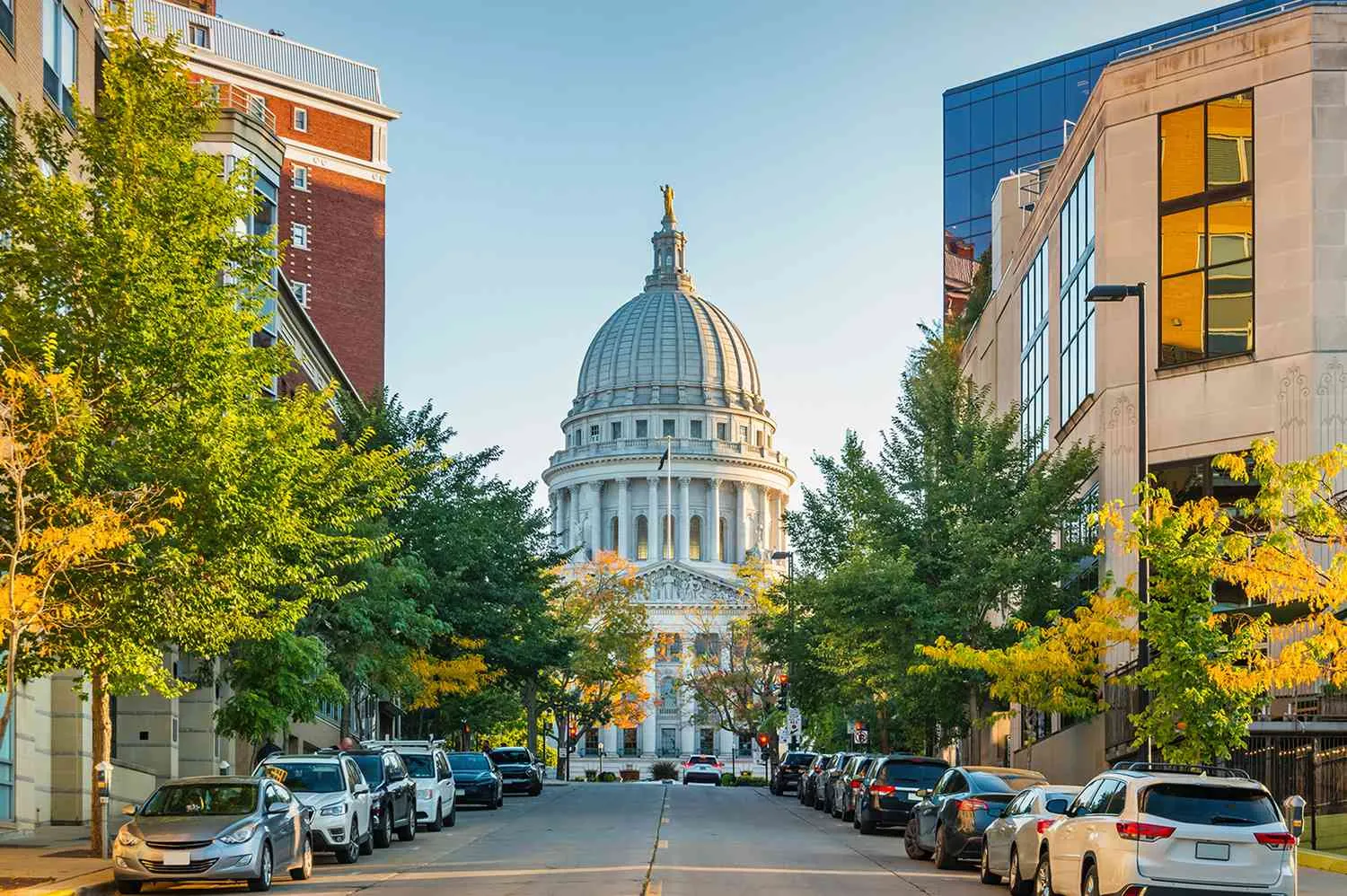 Wisconsin State Capitol in Madison for Supreme Court election case study